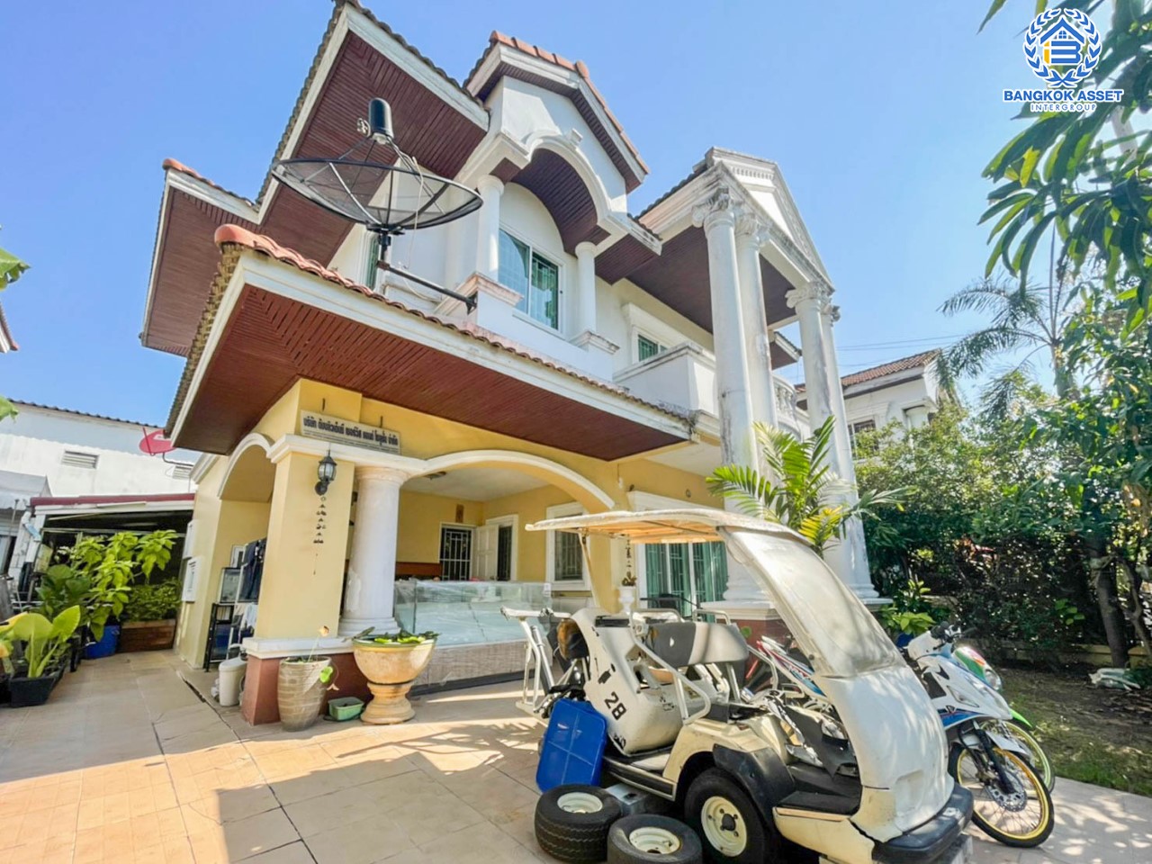 *****บ้านเดี่ยวมือสองย่านกรุงเทพฯ ม.สวนหลวงวิลล์ เฉลิมพระเกียรติ เนื้อที่ 63.2 ตร.ว. ฟังก์ชัน 3 ห้องนอน 4 ห้องน้ำ 1 ที่จอดรถ บ้านสวยสภาพดี แถมฟรี เครื่องปรับอากาศ 3 เครื่อง + เครื่องทำน้ำอุ่น 2 เครื่อง บนทำเลแห่งการเดินทาง เชื่อมต่อหลลายเส้นทาง อาทิ เช่น ถ.กาญจนาภิเษก, ถ.เฉลิมพระเกียรติ ร.9, ถ.บางนา-ตราด ใกล้สนามบินสุวรรณภูมิ